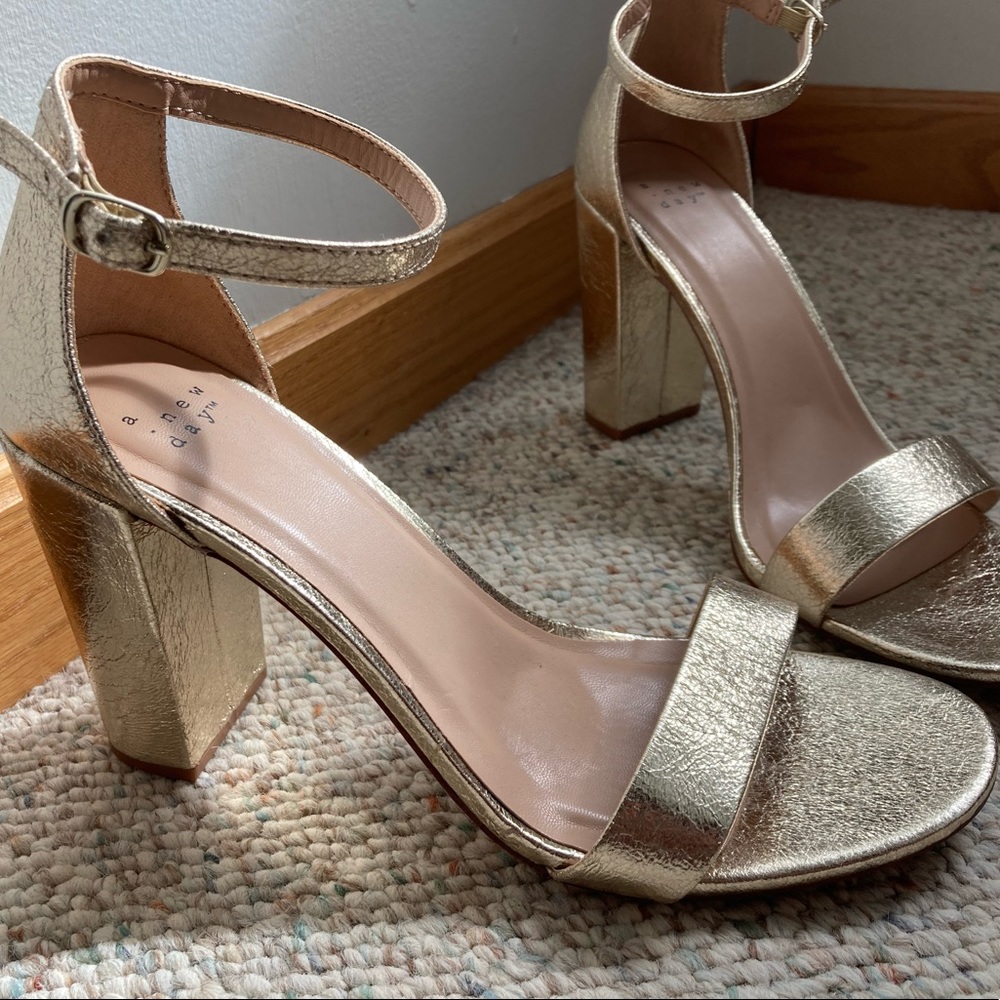 Gold Heels from Target